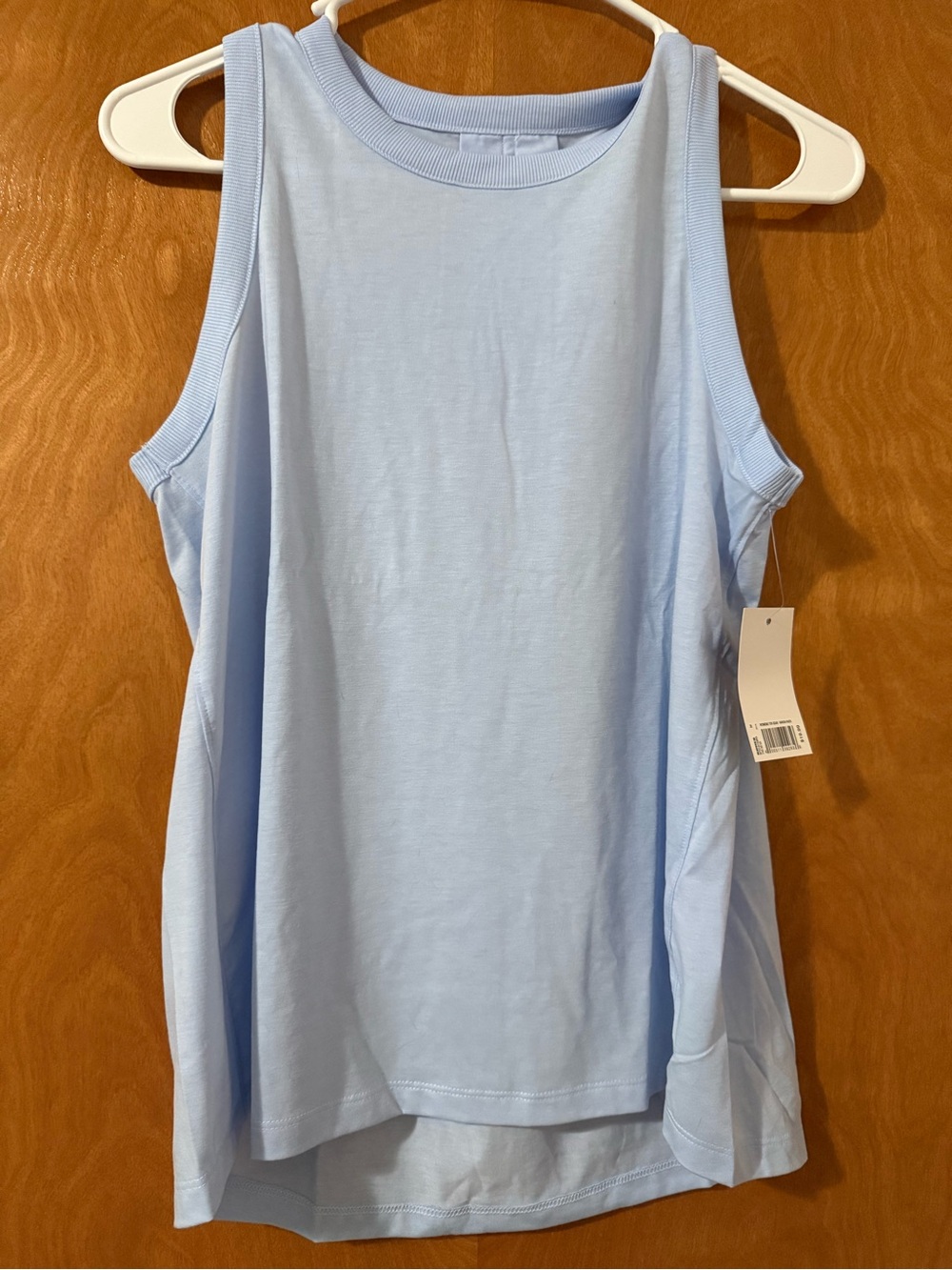 tek gear Pale Blue Rib-Trim Tank Top
